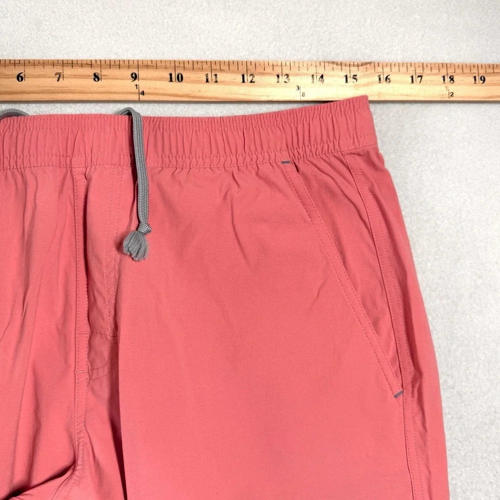 Sunswell Shorts Mens‎ Medium Hybrid Swim Trunks Unlined Pull On Drawstring Coral